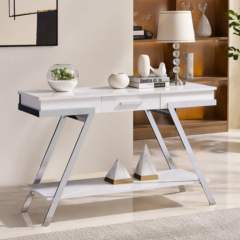 Mobilier de salon magnifique de style contemporain blanc 1pc