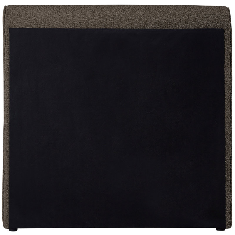 Chaylin Upholstered Platform Bed, Brown Boucle Fabric, Full