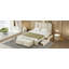 Lit plateforme tapissier avec lit gigogne et repose-pieds avec rangement-1547590129