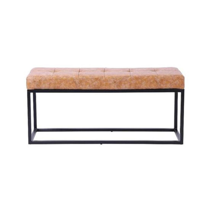 Babilonia Upholstered Bench, Antique Tan