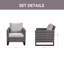 Chaises de patio avec coussin Naresa-77384298