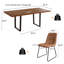 Table de salle à manger extensible de 51,2 po à 66,7 po à rallonge avec chaises et ensembles de table de salle à manger (1Table6Chairs)-679248118-679248115