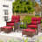 Rashaan 2 - Person Patio Conversation Set with Cushions-1461977881