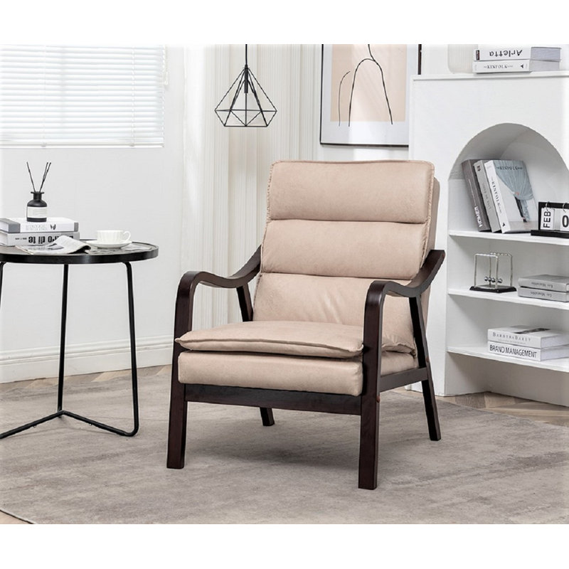 Fauteuil d'appoint Mid-Century, Chameau clair