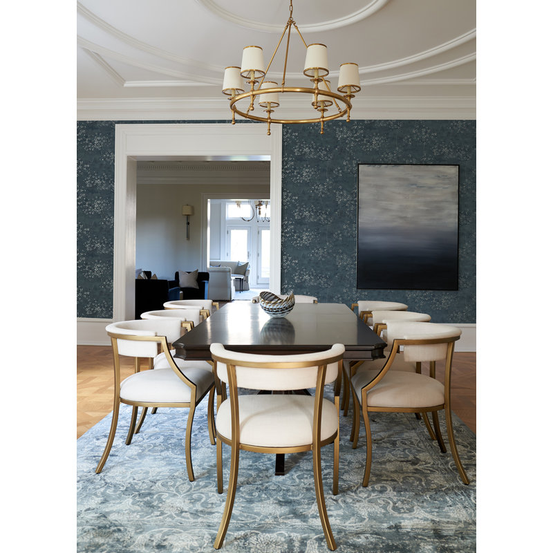 Jahdol 33' L x 20.9" W Wallpaper Roll, Blue