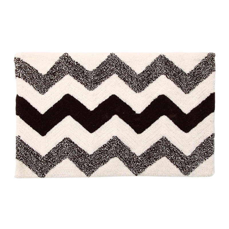 Tapis pour salle de bain Erickson, Ivoire brun