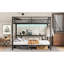 Grand lit superposé simple TG / lit mezzanine avec bureau et tablettes