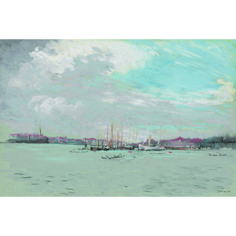 Venise par Stellar Design Studio - impression, H 32 po x l 48 po, Toile tendue