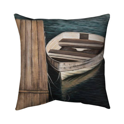 Rowboats - Double Sided Print Indoor Pillow - 16X16