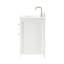 Meuble-lavabo de 36 pouces en bois massif avec puissance us, pré-assemblé, comptoir blanc brillant, 3 tiroirs silencieux, rangement réglable, options de couleurs doubles pour une décoration moderne, assemblage, ultra
