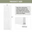 24 po x 80 po Panneau de porte moulé en composite texturé blanc 6 panneaux-121784778
