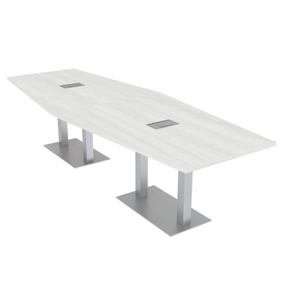 Hexagon Shaped Conference Table With Power And Data