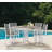 Travira Square Outdoor Dining Table With Umbrella Hole , 40'' in. W 40'' in. D-1898098857-1940053155