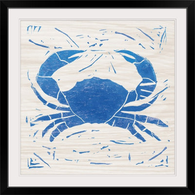 «Matheson Sea Creature Crab Blue» par Courtney Prahl, reproduction d'art