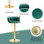 Tabouret de bar pivotant avec dossier Ginko-882844524-879315310