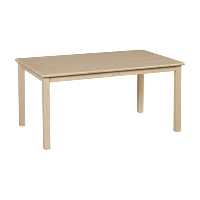 ECR4Kids 30in x 48in Rectangular Hardwood Table with 22in Legs, Kids Furniture