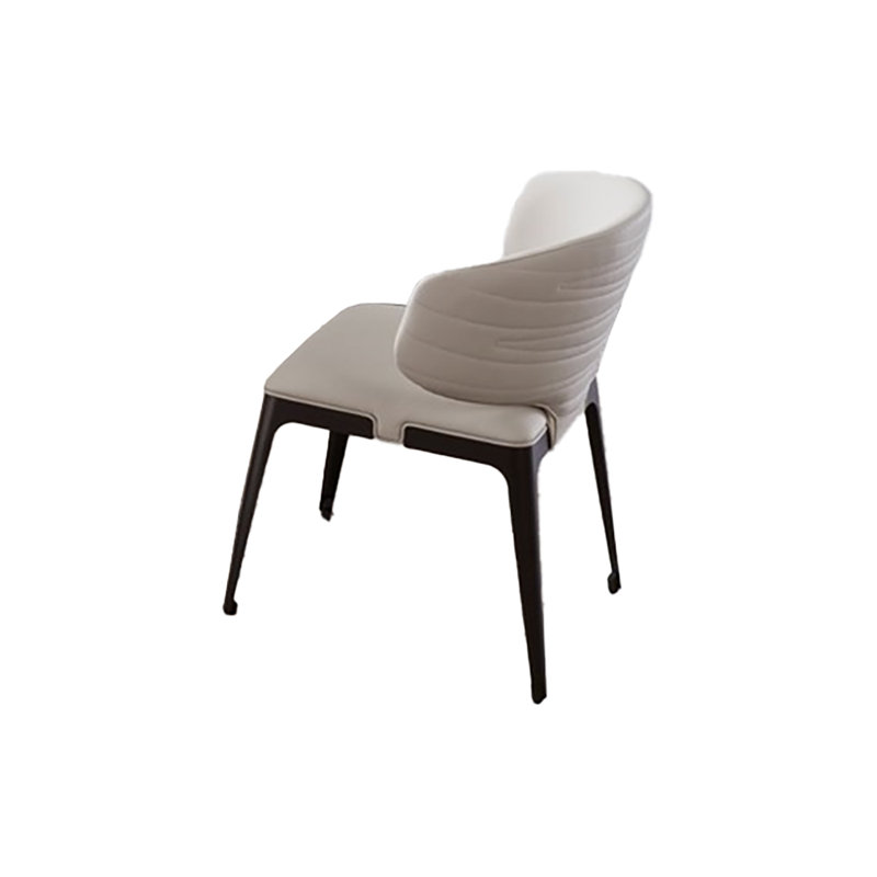 Chaise avec accoudoirs rembourrés en similicuir Neoma