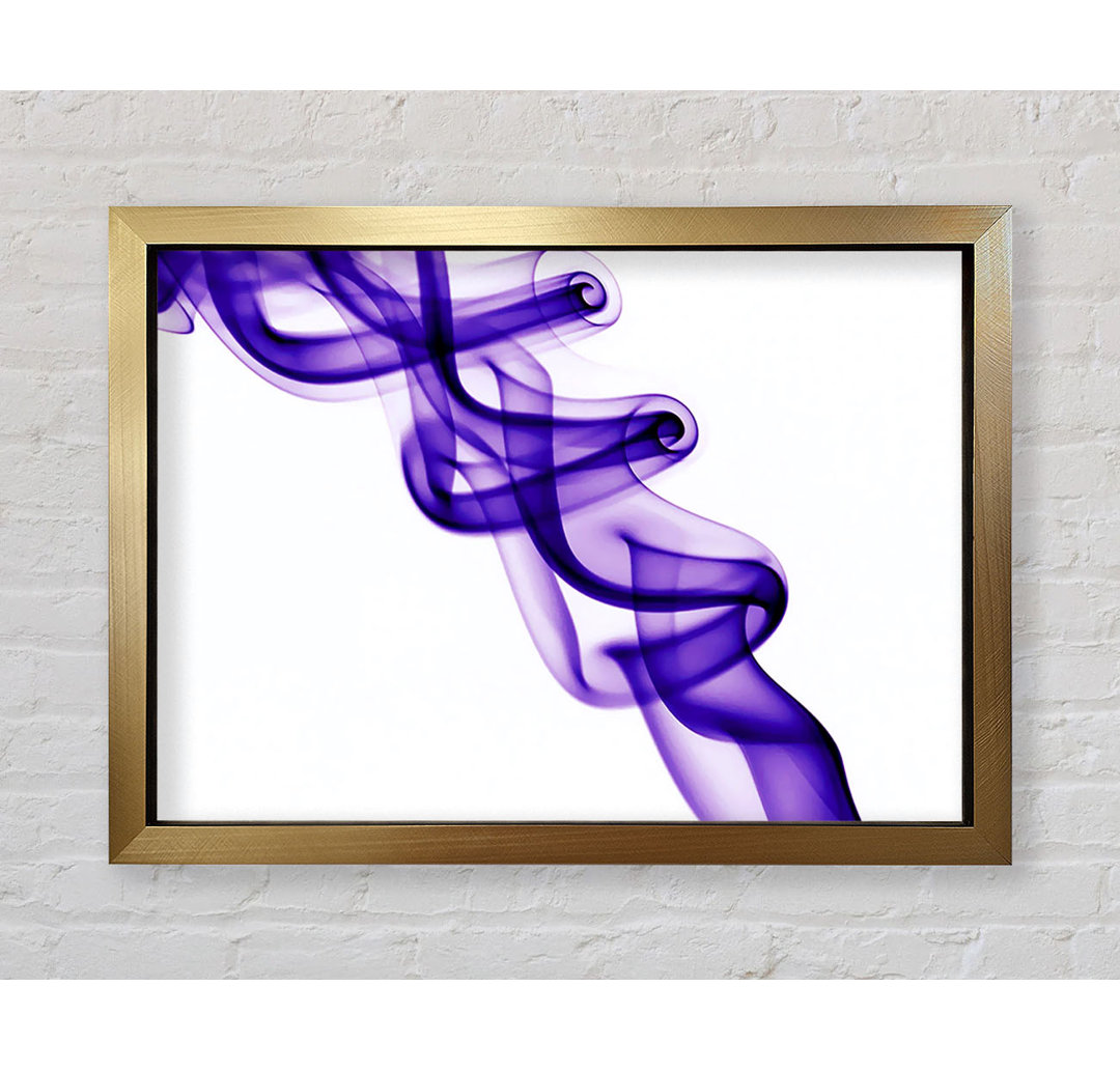 Gerahmtes Leinwandbild Purple Smoke