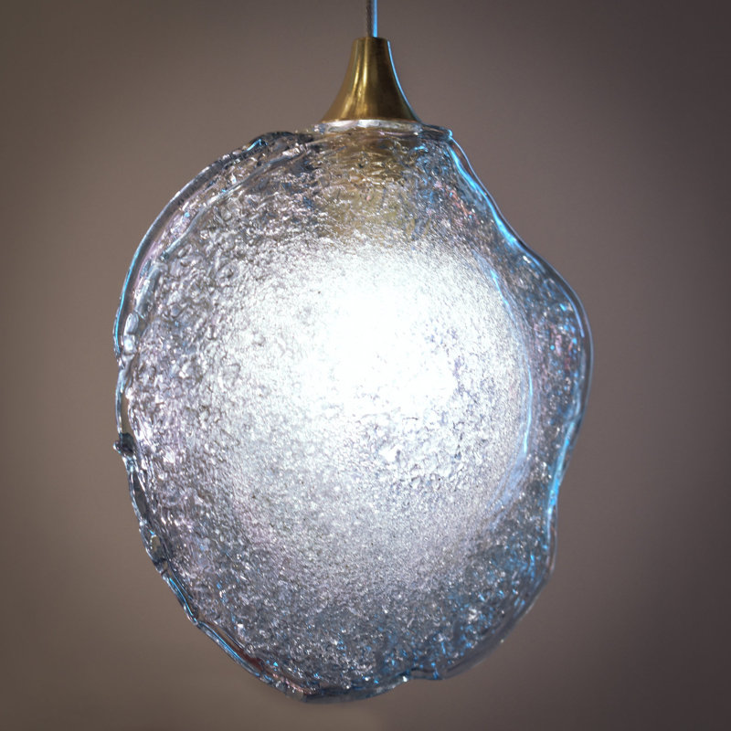 Crystal Glaze 21 - Light Cluster Pendant, Frosted Clear, 96" H x 26" W x 26" D, Black