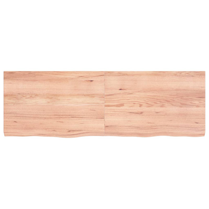 Aylo 120cm Solid Wood Bathroom Vanity Top, Light Brown