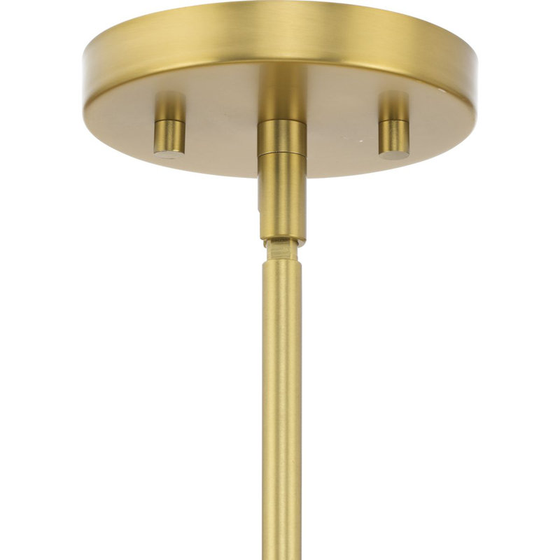 Lustre linéaire spoutnik moderne à 6 lumières à intensité variable Circe, Or brossé