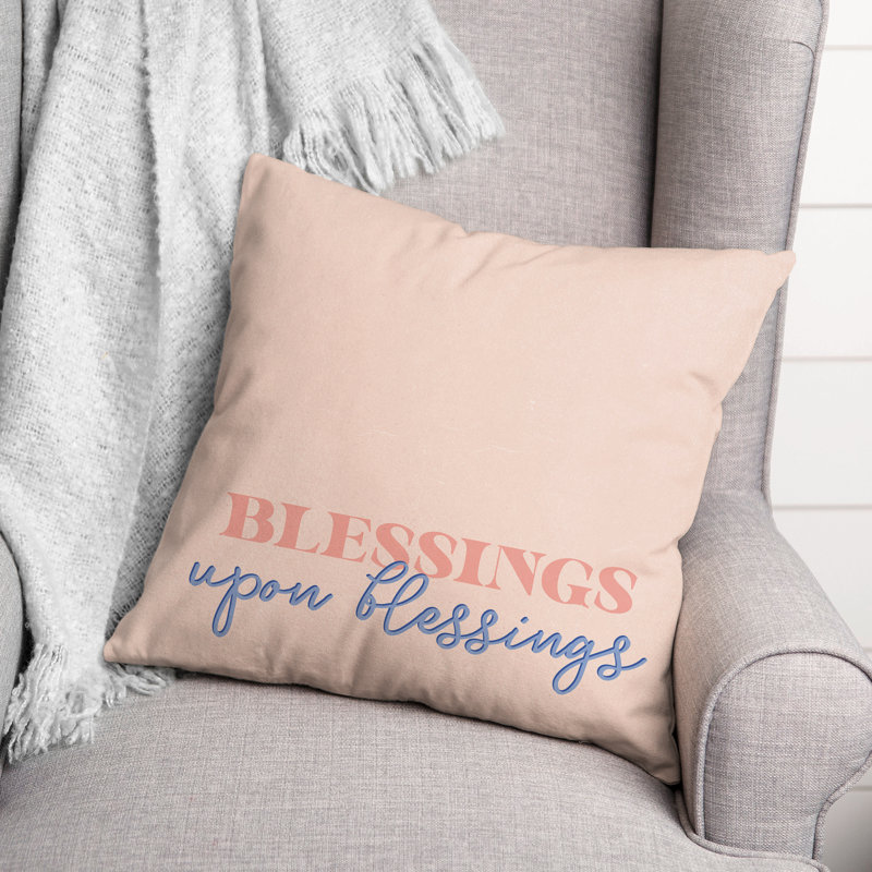 Coussin intérieur / extérieur Blessings, H 14 po x l 20 po, Rectangle