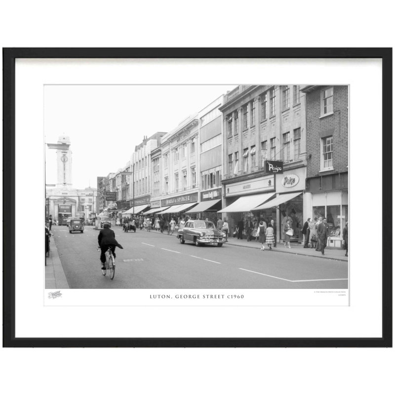 Luton, George Street C1960 - Single Picture Frame Print, 60cm H X 80cm W x 2cm D