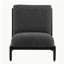 Scott Living Moda Accent Chair Black with Solid Wood Frame, Set of 2
