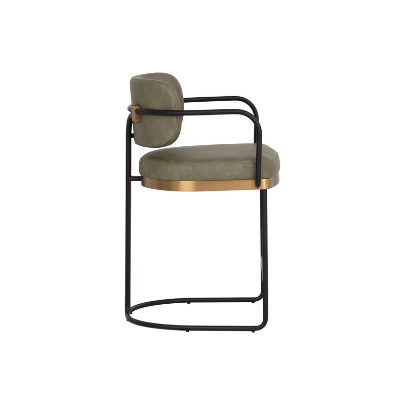 JALEN Upholstered Stool with Metal Frame