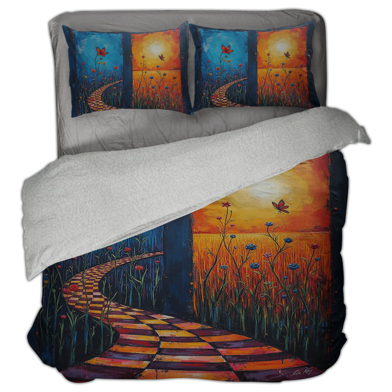 Our Way Home Sherpa Comforter Set, Twin