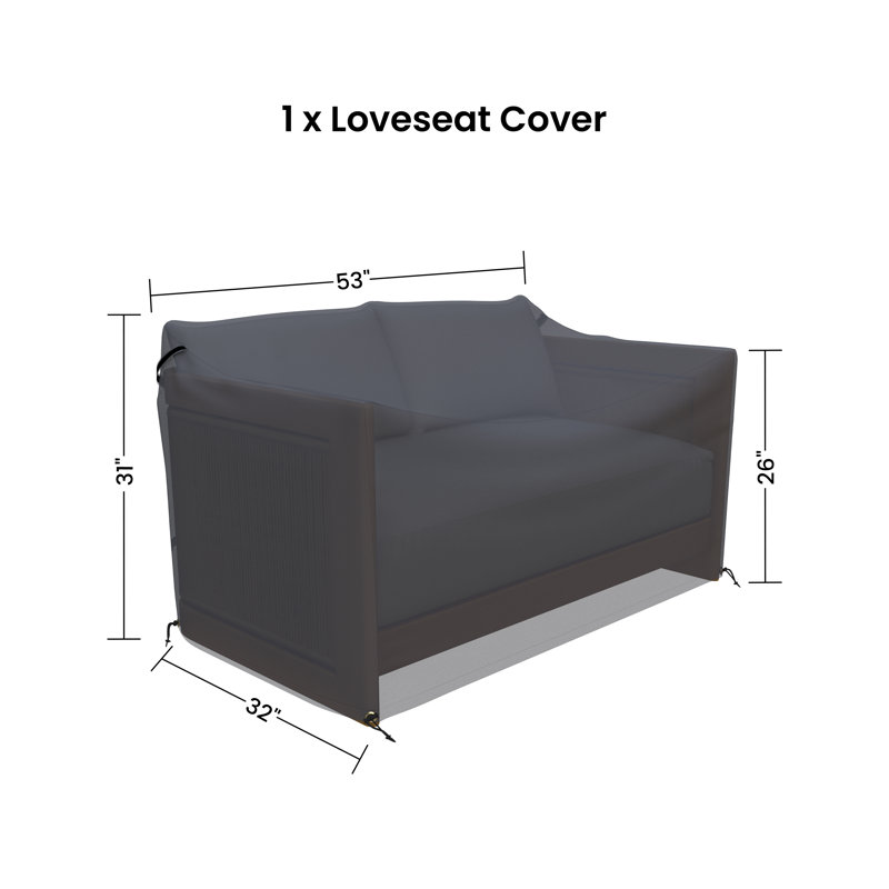 Fontaine 52" Wide Patio Loveseat Cover