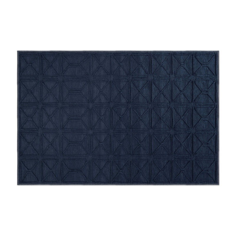 Tapis gris intérieur et extérieur Trellis