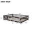 Lit plateforme au plancher avec clôture et porte-564854766-564854767