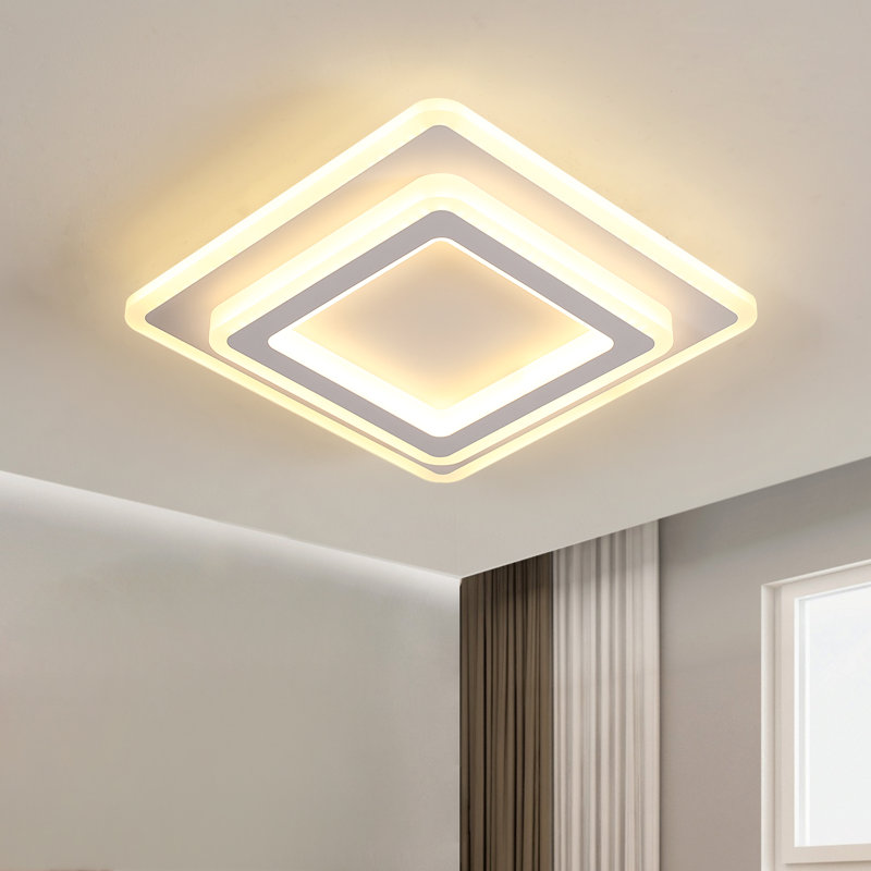 Square 29Cm  Acrylic LED Ceiling Light