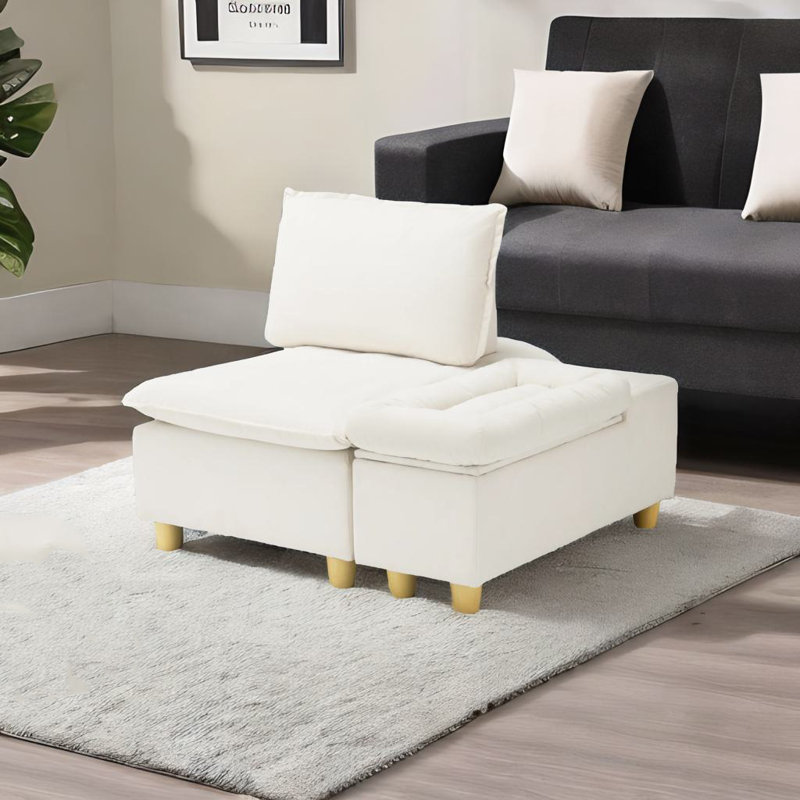 44.29" Single Sofa, Beige