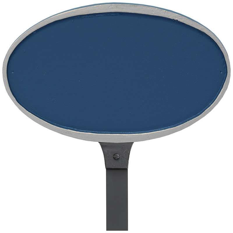 Plaque d'adresse Ferris, Bleu de mer / Argent, Oui
