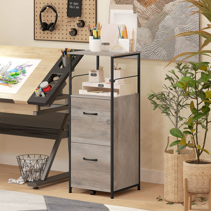 Classeur avec barres de suspension pour lettre A4 gris vieilli