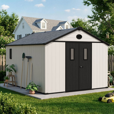 10 ft. W Aluminum Polypropylene Storage Shed