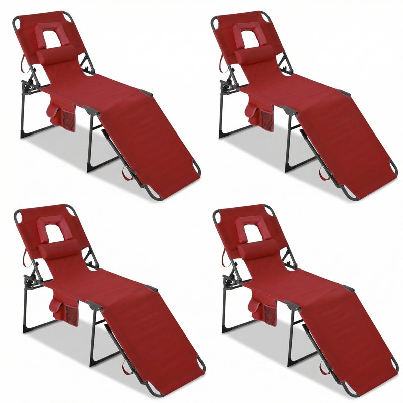 Beach Chair, Red, 4