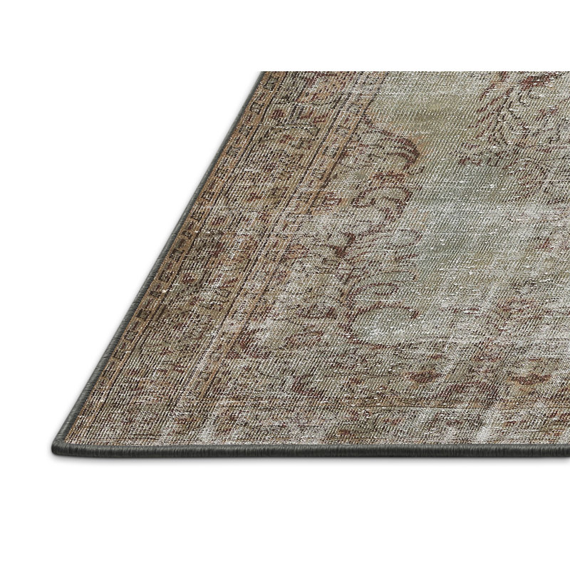 Tapis gris / brun Keiran, Rectangle 5 pi x 7 pi