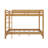 Wood Queen Size Bunk Bed With Ladder-1612624275