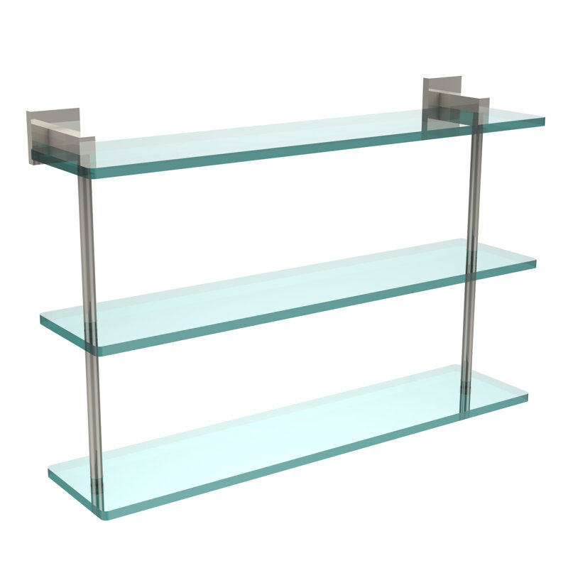 Haranu 3 Piece Accent Shelf, Polished Nickel