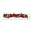 Holiday 6' Garland with Red Hydrangeas and Ornaments