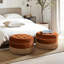 Repose-pieds rond rembourré 24 po Yolanda-1514860274