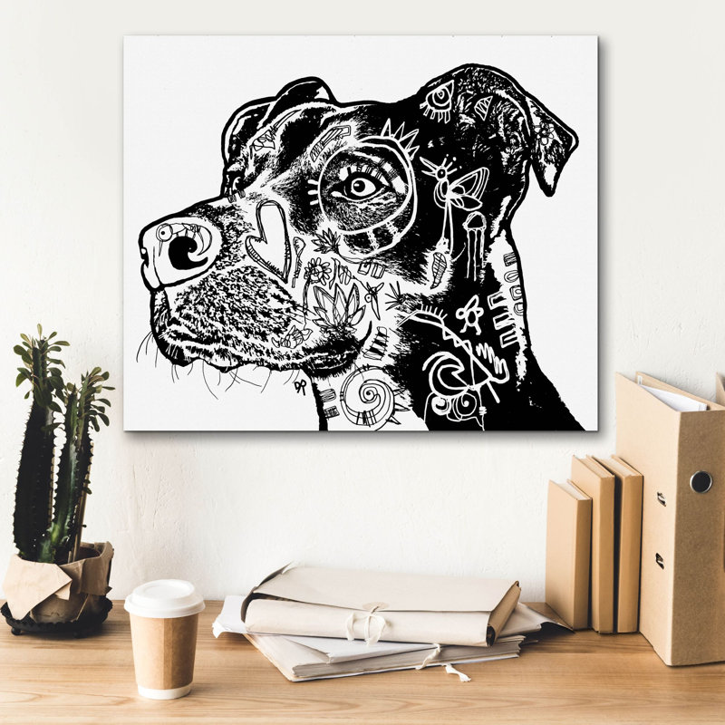 «Bird Dog Scratch» par Dean Russo Studios, art mural sur toile, H 20 po x l 24 po x P 0,75 po