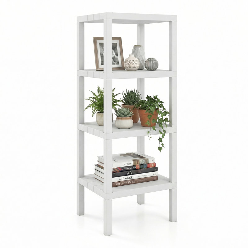 38 cm W Shelving Unit, White