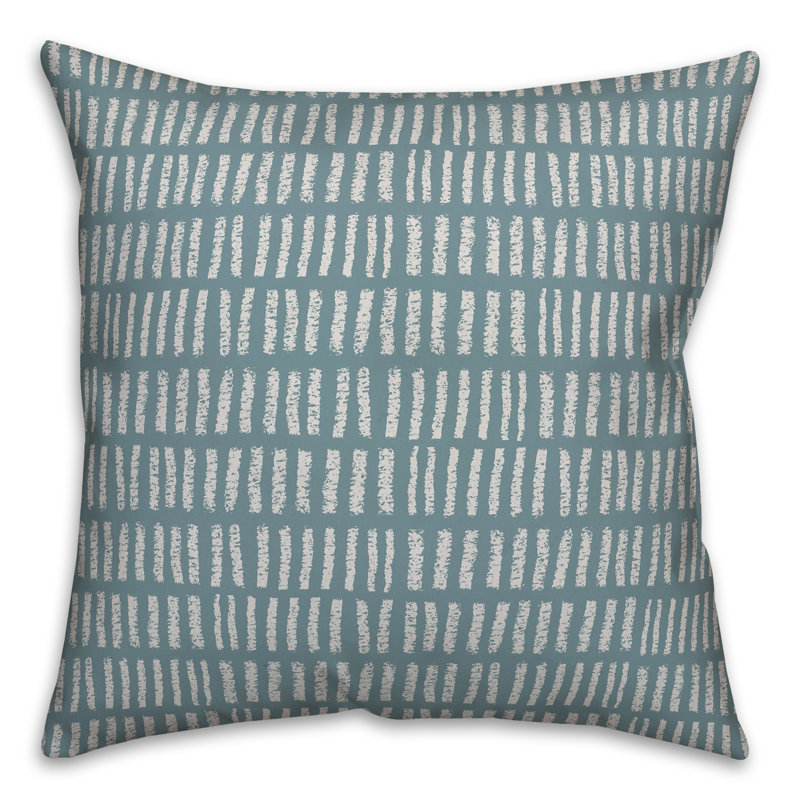 Housse et insert de coussin décoratif , Bleu, 18 po x 18 po