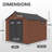 7.5'X9' Rectangular Outdoor Plastic Shed With Metal Frame, And Includes Acrylic Transparent And Vent Windows, And A Floor.-118662001