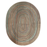 Hand Knotted Wool Area Rug in Tan
