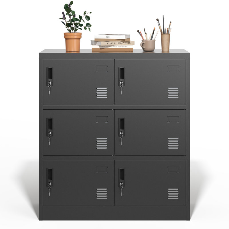 Casier de rangement pour employé à 6 portes
